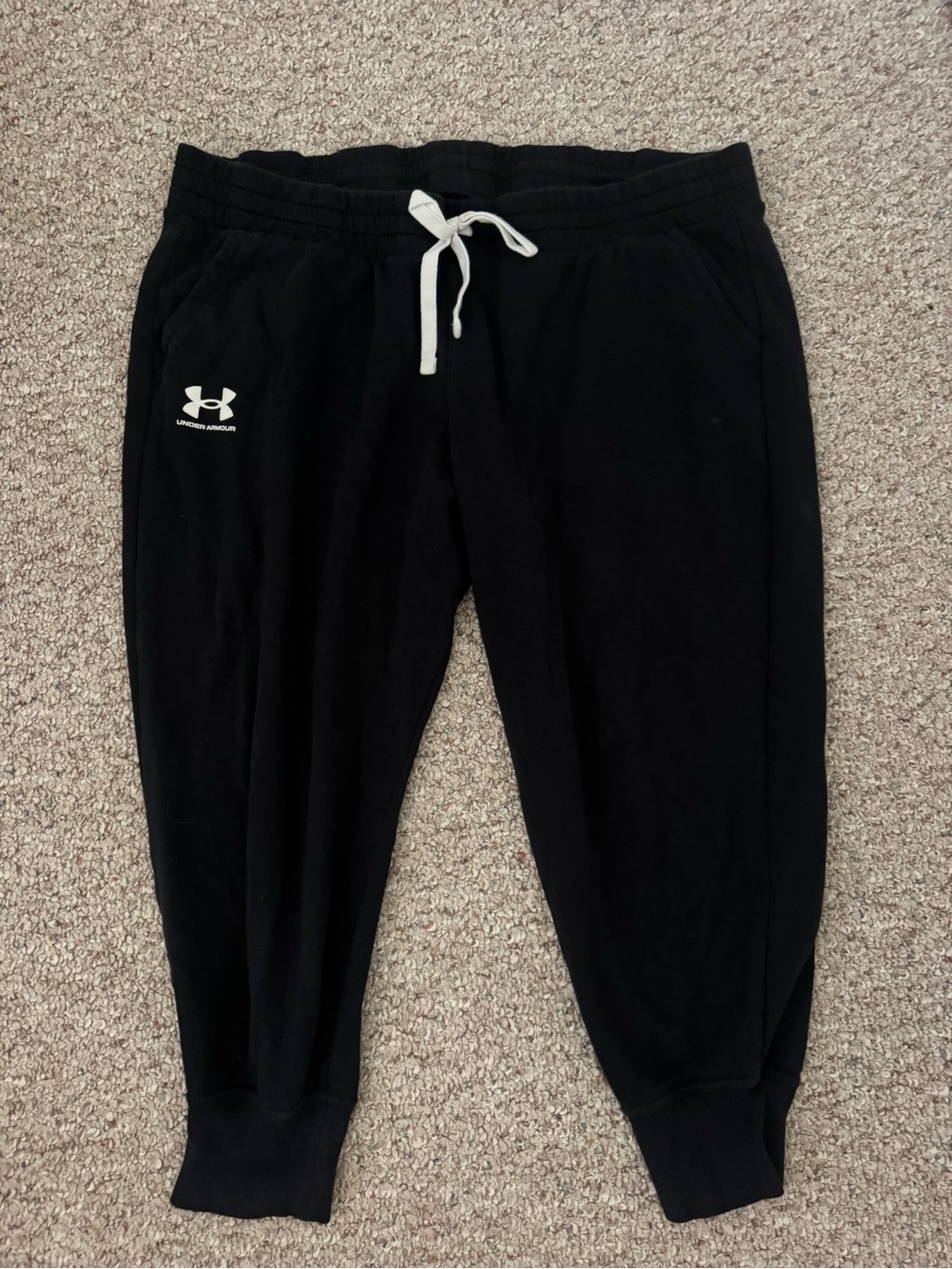 Women’s Plus Size Under Armour Black Jogger Sweatpants